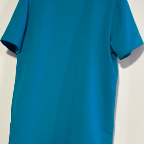 Figs Teal V-Neck Short Sleeve Tee scrub top - Picture 7 of 7